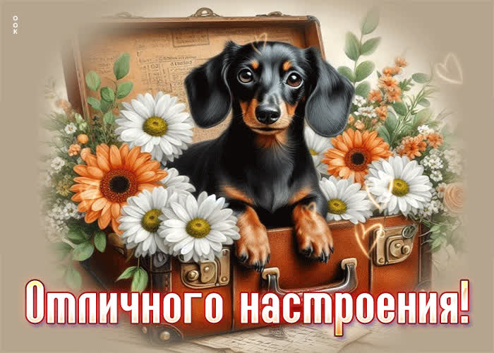 Postcard акварельная, волшебная открытка отличного настроения