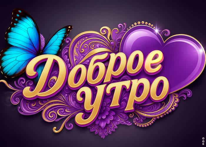 Postcard доброе утро, пусть оно дарит улыбку