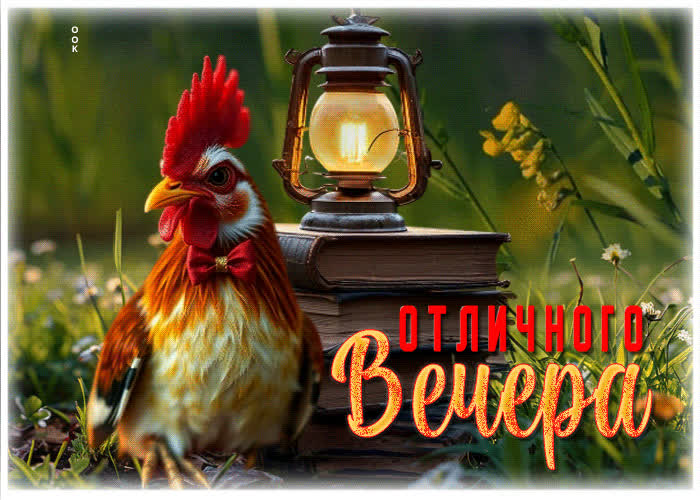 Postcard изумительная гиф-открытка отличного вечера
