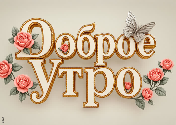 Postcard наконец-то утро, пусть цветы украсят его