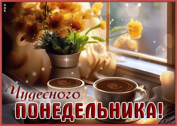 Picture очаровательная и теплая открытка чудесного понедельника