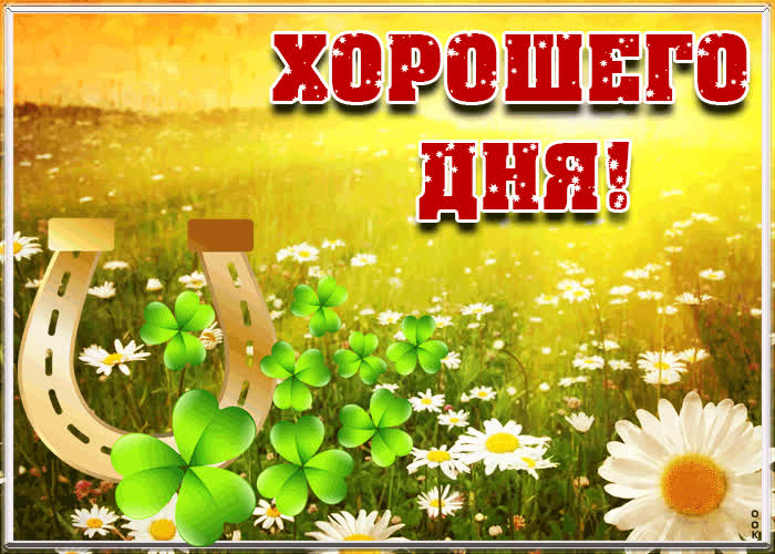 Открытка открытка хорошего дня с природой