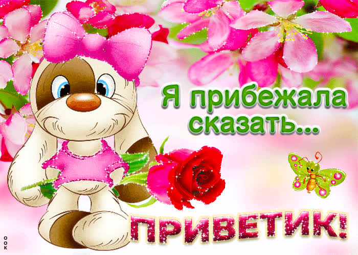 Картинка прибежала сказать приветик