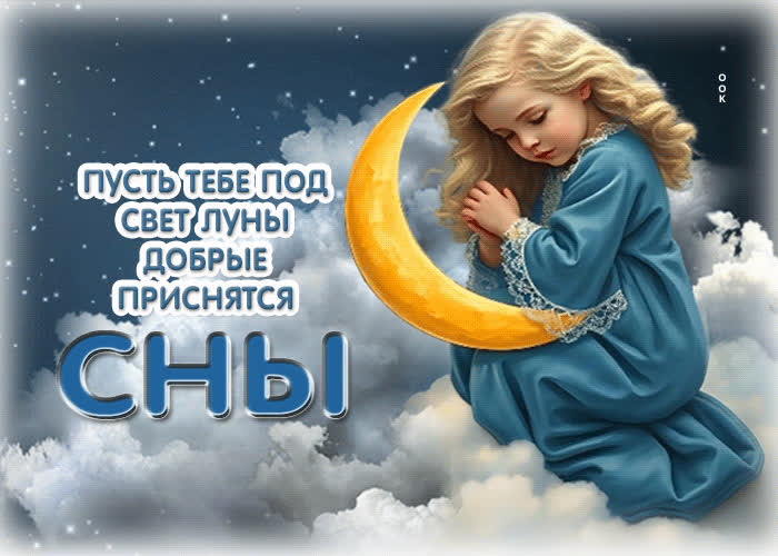 Picture пусть тебе под свет луны добрые приснятся сны