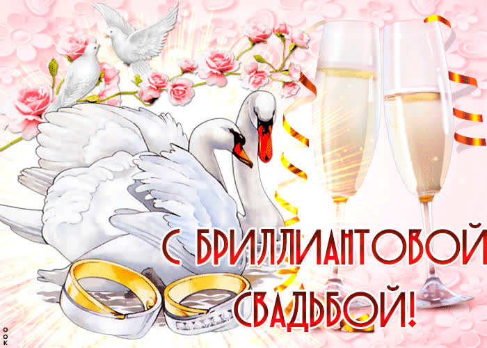 Картинка с годовщиной свадьбы 60 лет