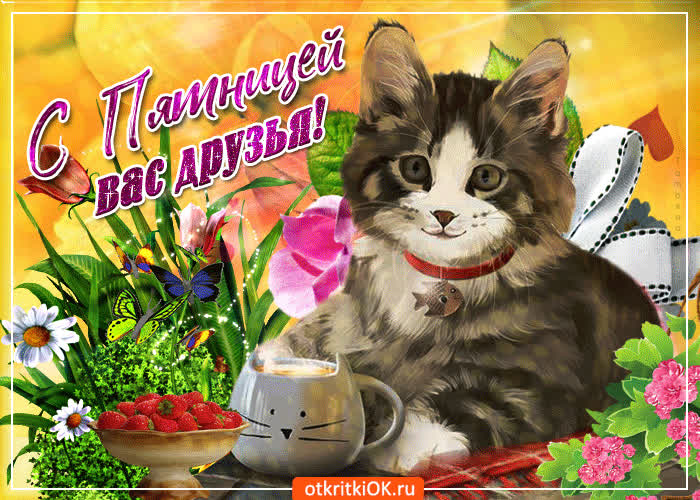 Картинка с пятницей вас друзья мои