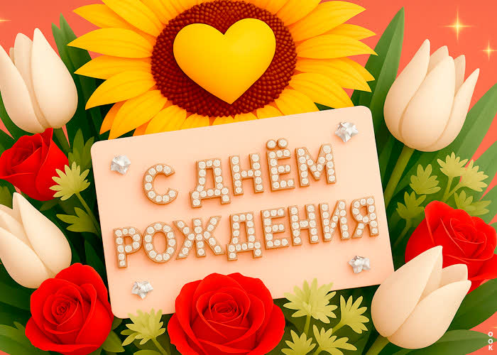 Picture с твоим днем рождения, пусть счастья будет много
