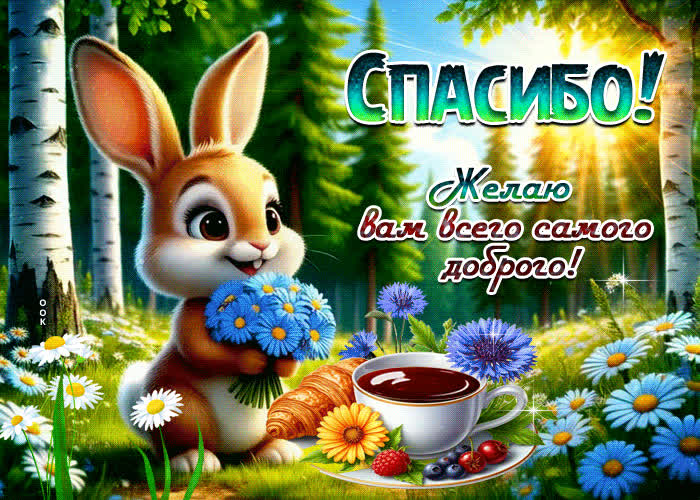 Postcard спасибо! желаю вам всего самого доброго