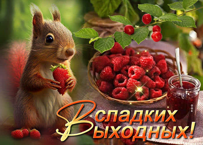 Picture веселая и развлекательная открытка сладких выходных