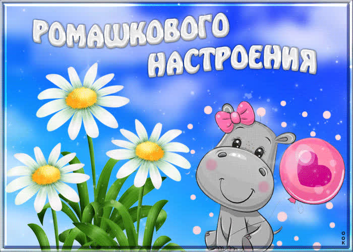 Picture забавная и игривая открытка ромашкового настроения